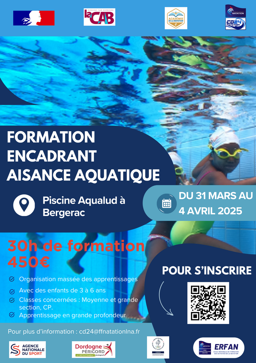 Formation Encadrant AAQ à Bergerac. Il reste quelques places!