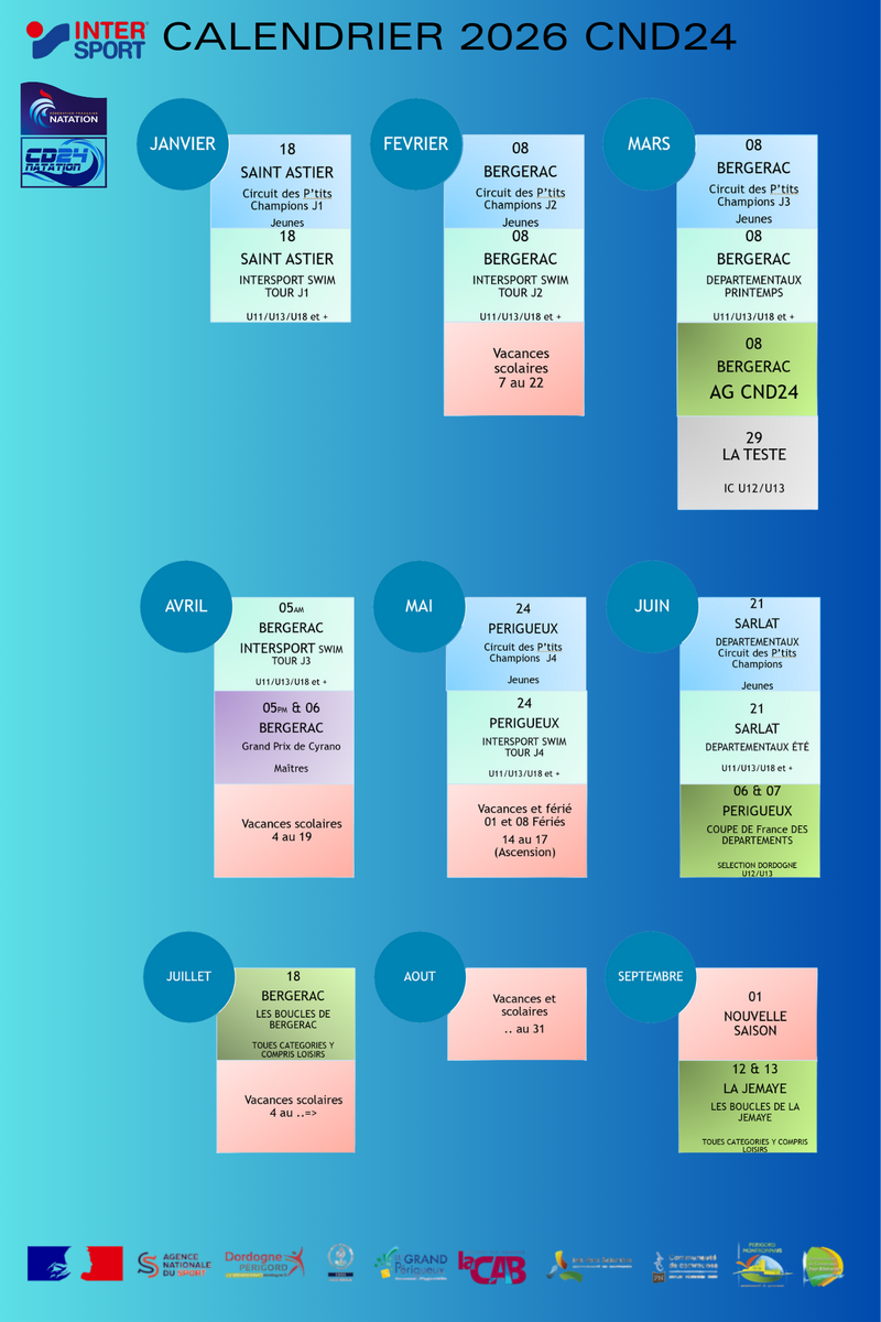 Calendrier 2026 CND24