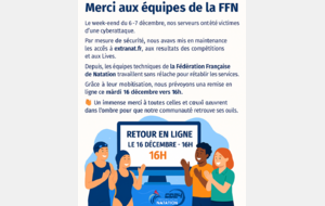 📢 Information importante de la FFN