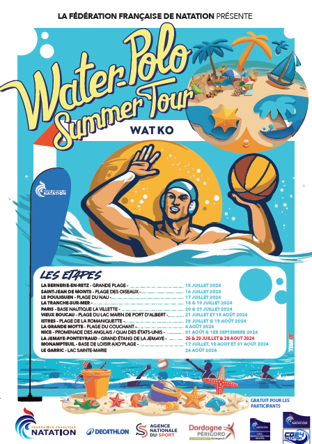 WATER POLO SUMMER TOUR: Les 26 & 29 Juillet à La Jemaye 