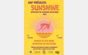 SUNSHINE spectacle de Natation Artistique organisé par la NAP