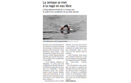 La Jemaye se met à l'eau libre le 25 septembre 2022