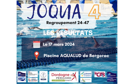 JOQUA 4 (Regroupement 24/47): Les résultats