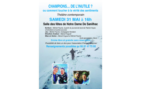 &quot;Le théâtre comme un pont entre mémoire et oubli&quot; Rendez-Vous le 31 mai à 16h à Notre Dame de Sanilhac